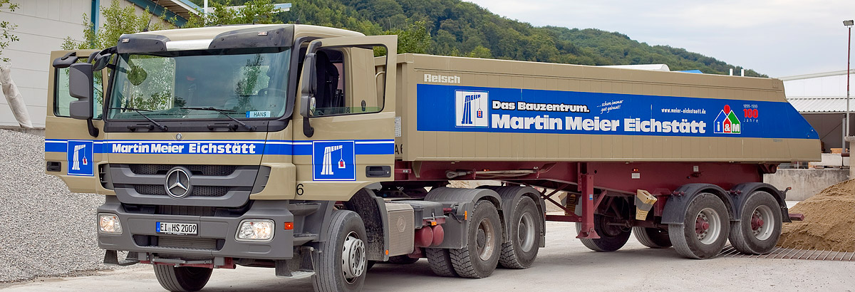Baustofflieferungen just in time